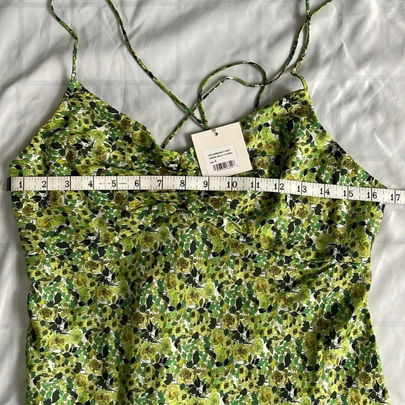 Favorite Daughter The Envy Slip Dress Green Floral Size M, L - Picture 11 of 15